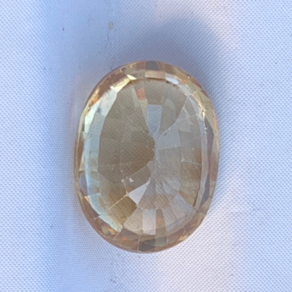 Yellow Zircon 3.11Ct Oval Cut Natural Golden Yellow Zircon - Picture 14 of 17